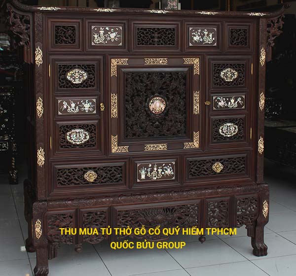 Thu mua tủ thờ gỗ quý hiếm giá cao tại Tphcm - Quốc Bửu Group