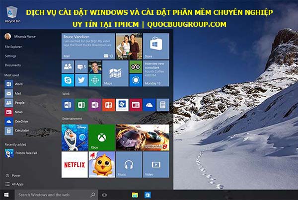 Dịch vụ cài đặt windows và cài đặt phần mềm chuyên nghiệp uy tín tại TPHCM