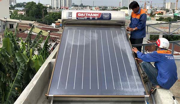 Chuyên thi công, lắp đặt, sửa chữa máy nước nóng năng lượng mặt trời giá rẽ uy tín tại Tphcm