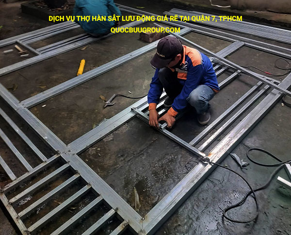 Dịch vụ thợ hàn sắt lưu động giá rẽ tại Quận 7, Tphcm
