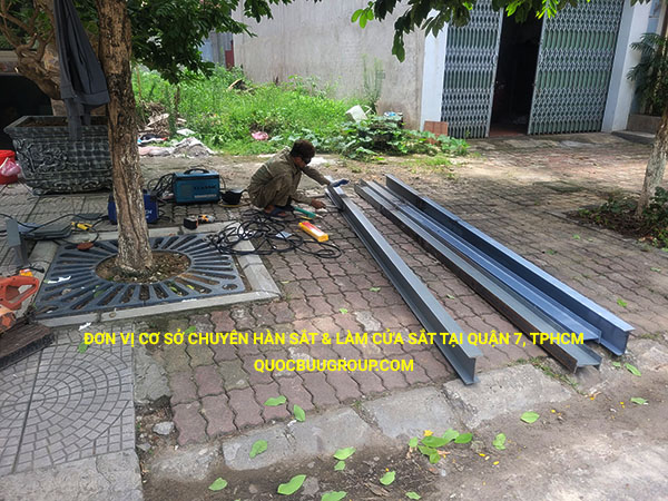 Đơn vị cơ sở chuyên hàn sắt & làm cửa sắt tại Quận 7, Tphcm