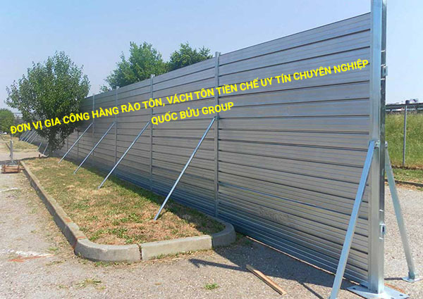 Đơn vị gia công hàng rào tôn, vách tôn tiền chế uy tín chuyên nghiệp