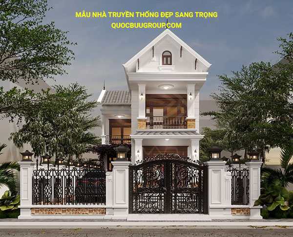 Mẫu nhà truyền thống đẹp sang trọng