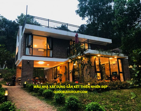 Mẫu nhà xây dựng gắn kết thiên nhiên đẹp