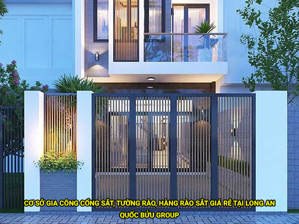Cơ sở gia công cổng sắt, tường rào, hàng rào sắt giá rẻ tại Long An