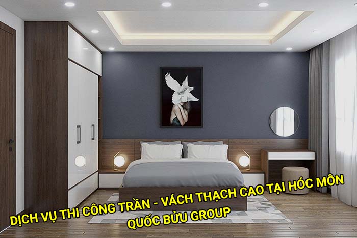 Dịch vụ thi công trần - vách thạch cao tại Hóc Môn uy tín, giá rẻ