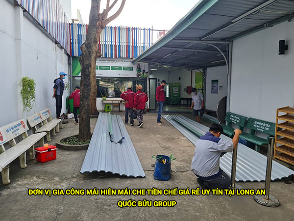Đơn vị gia công mái hiên mái che tiền chế giá rẽ uy tín tại Long An