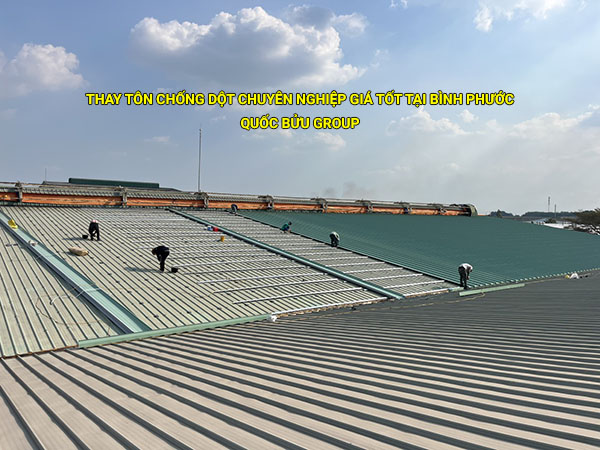 Thay tôn chống dột chuyên nghiệp giá tốt tại Bình Phước