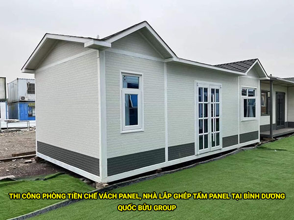 Thi công phòng tiền chế vách panel, nhà lắp ghép tấm panel tại Bình Dương giá tốt