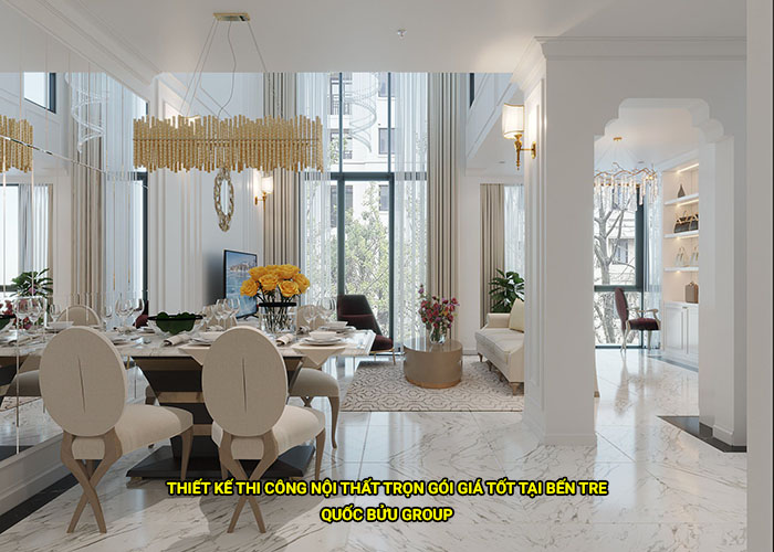 Thiết kế thi công nội thất trọn gói giá tốt tại Bến Tre