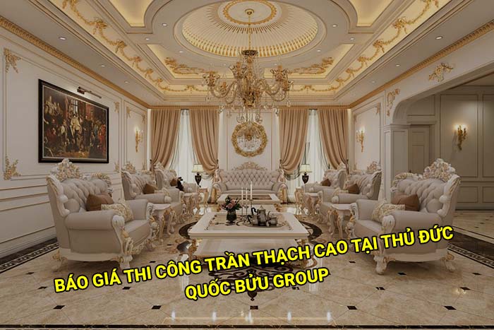 Báo giá thi công trần thạch cao tại Thủ Đức mới nhất