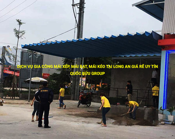 Dịch vụ gia công mái xếp, mái bạt, mái kéo tại Long An giá rẽ uy tín
