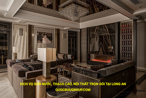 Dịch vụ sơn nước, thạch cao, nội thất trọn gói tại Long An