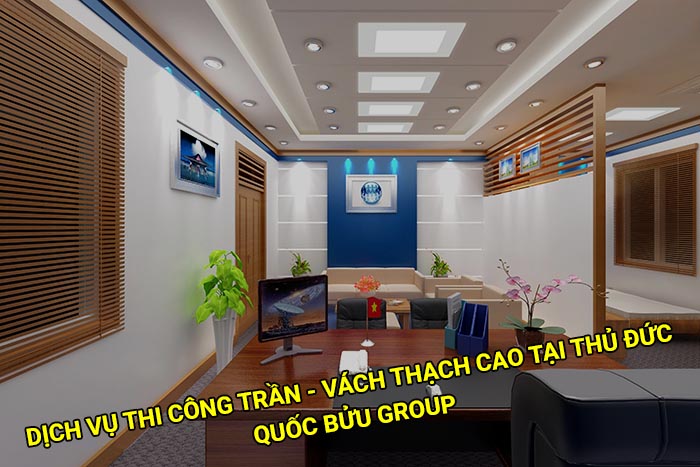 Dịch vụ thi công trần - vách thạch cao giá rẻ tại Thủ Đức