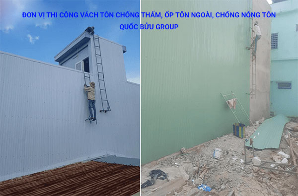 Đơn vị thi công vách tôn chống thấm, ốp tôn ngoài, chống nóng tôn uy tín giá tốt