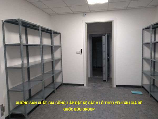 Xưởng sản xuất, gia công, lắp đặt kệ sắt v lỗ theo yêu cầu giá rẽ
