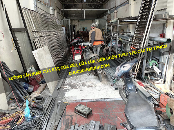 Xưởng sản xuất cửa sắt, cửa kéo, cửa lùa, cửa cuốn theo yêu cầu tại Tphcm