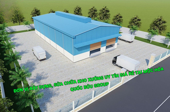Đơn vị xây dựng, sửa chữa kho xưởng uy tín giá rẽ tại Mộc Hóa