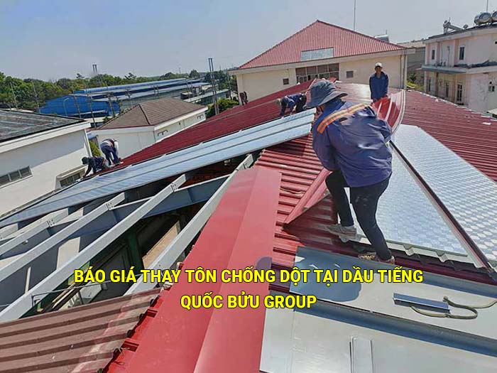 Báo giá thay tôn chống dột tại Dầu Tiếng cập nhật mới