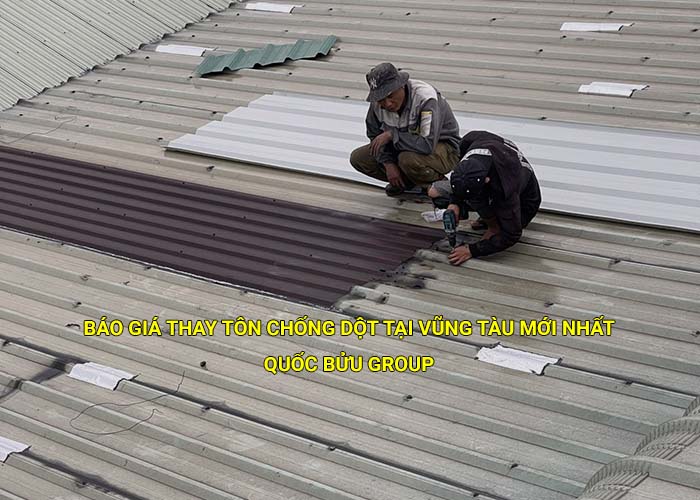 Báo giá thay tôn chống dột tại Vũng Tàu cập nhật mới nhất