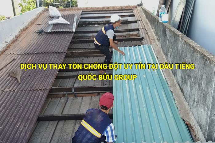 Dịch vụ thay tôn chống dột uy tín, giá rẽ tại Dầu Tiếng