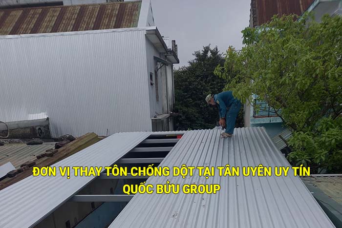 Đơn vị thay tôn chống dột tại Tân Uyên uy tín, giá tốt