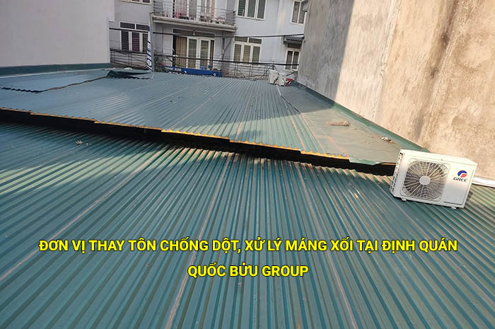 Đơn vị thay tôn chống dột, xử lý máng xối uy tín tại Định Quán