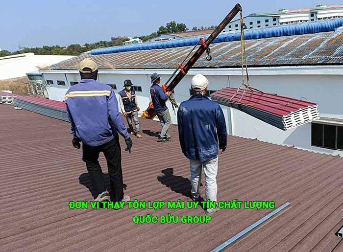 Đơn vị thay tôn lợp mái uy tín chất lượng