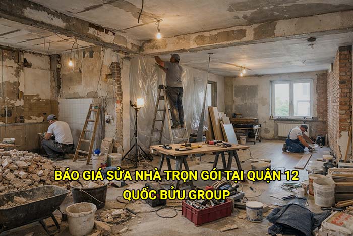 Báo giá sửa nhà trọn gói tại Quận 12 mới nhất