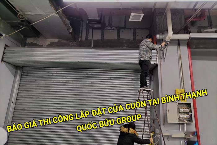 Báo giá thi công lắp đặt cửa cuốn tại Bình Thạnh mới nhất