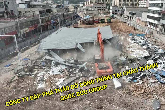 Công ty đơn vị đập phá tháo dỡ công trình tại Châu Thành uy tín