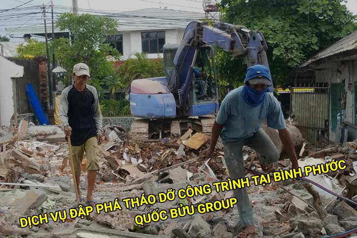 Dịch vụ đập phá tháo dỡ công trình tại Bình Phươc giá rẻ