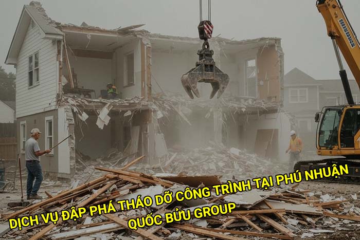 Dịch vụ đập phá tháo dỡ công trình tại Phú Nhuận giá tốt