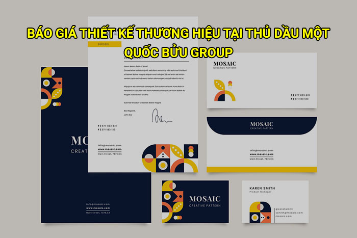 Báo giá thiết kế thương hiệu tại Thủ Dầu Một mới nhất