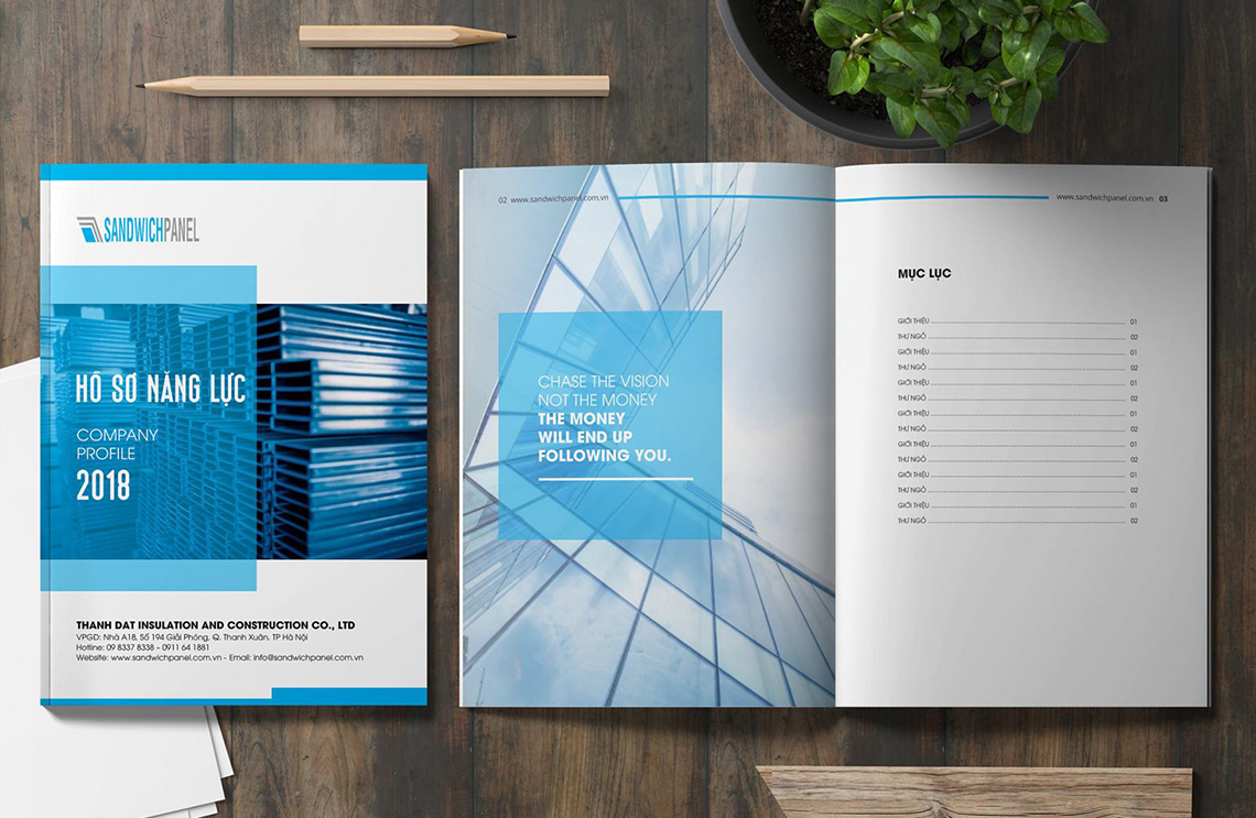 Thiết kế hồ sơ năng lực tphcm | Đẹp, thẩm mỹ
