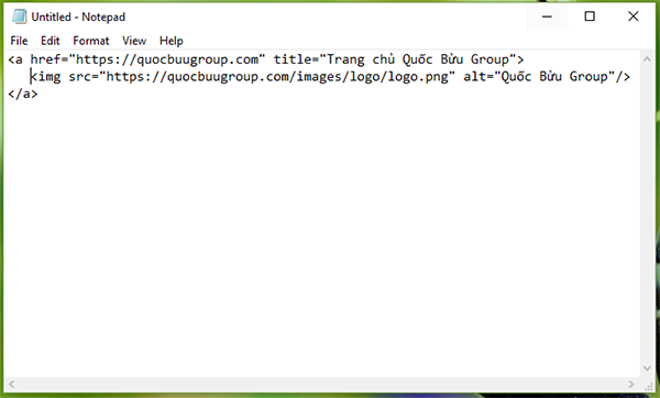 Ví dụ thẻ a và thẻ img trong html